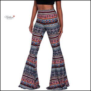 Tall Flared Leggings Soft Stretchy Polyester Spandex Pants S-2XL